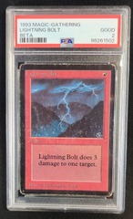 Lightning Bolt PSA 2 Beta MTG Magic Graded Card